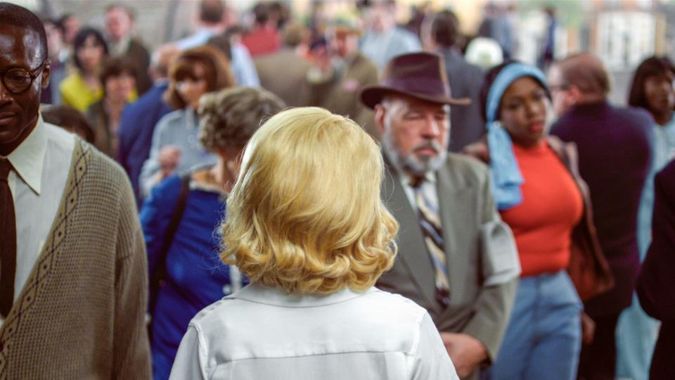 Film still from <i>Face in the Crowd,</i> 2013, featuring Elizabeth Banks