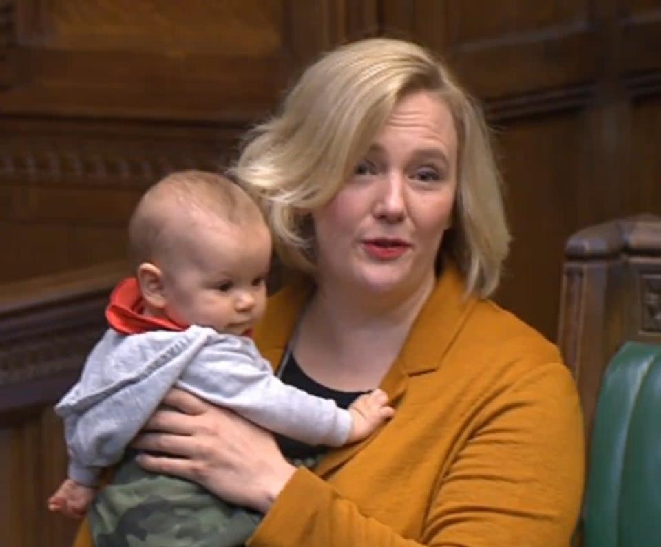 Ms Creasy also previously took her daughter to the Commons (House of Commons/PA) (PA Archive)