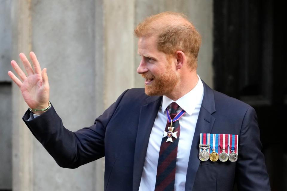 Prince Harry has not seen the King since learning of his cancer diagnosis in February (Copyright 2024 The Associated Press. All rights reserved)