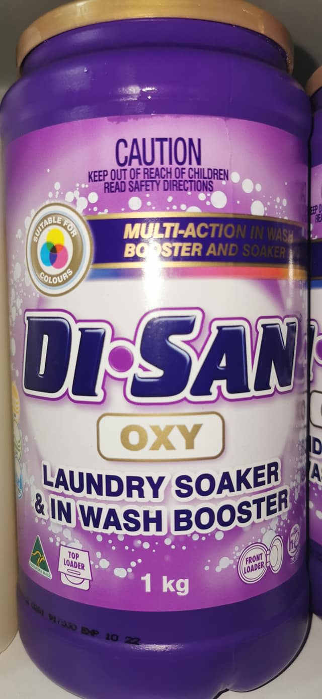 The hero product: Aldi's Di San Laundry Soaker and In Wash Booster. Photo: Facebook.