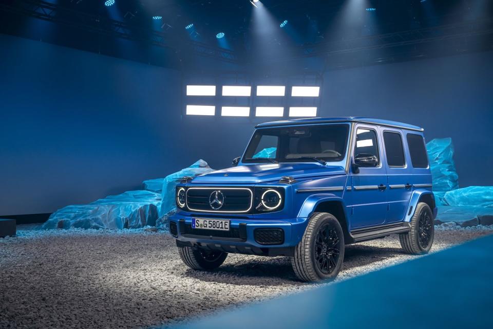 mercedes benz g 580 with eq technology press images