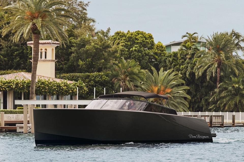 The Dom Perignon yacht