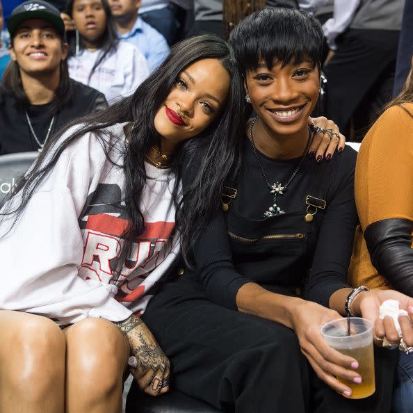 Rihanna and Melissa Forde