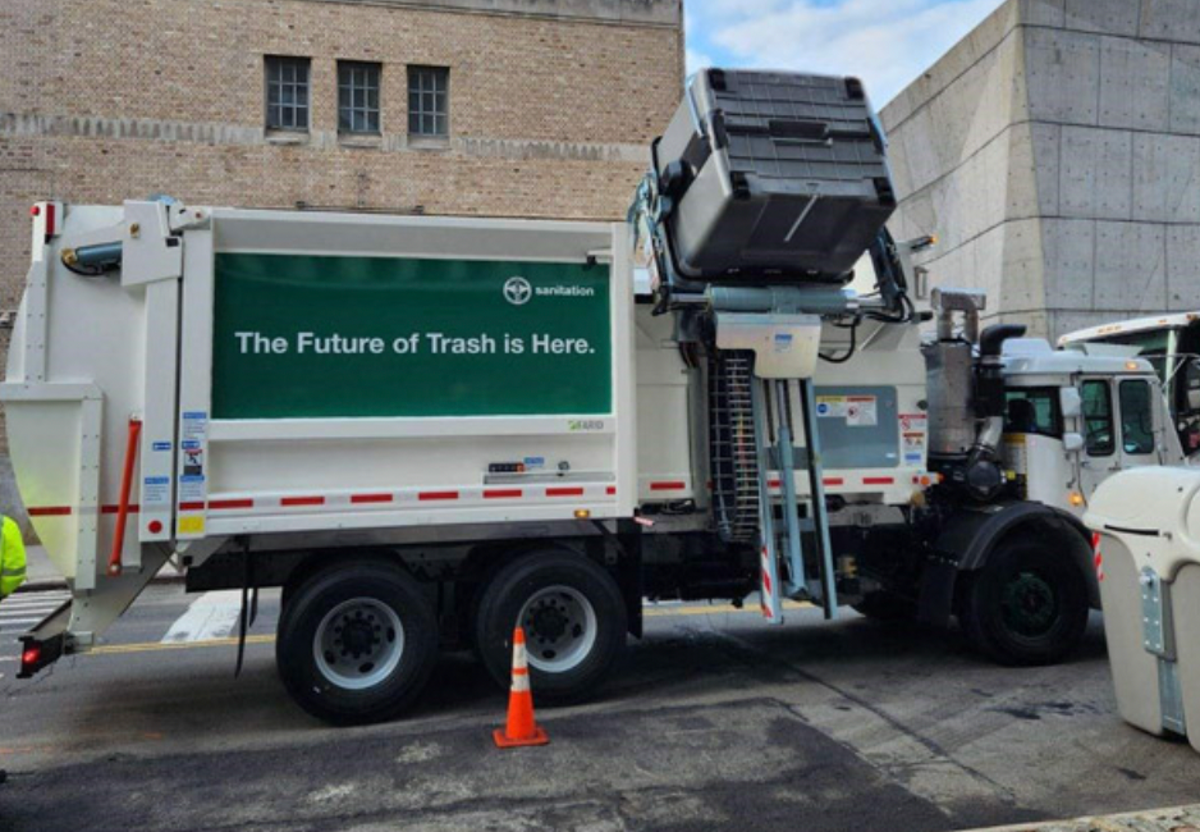 Behold, New Yorkers! The garbage truck demonstration this week  (New York Department of Sanitation)