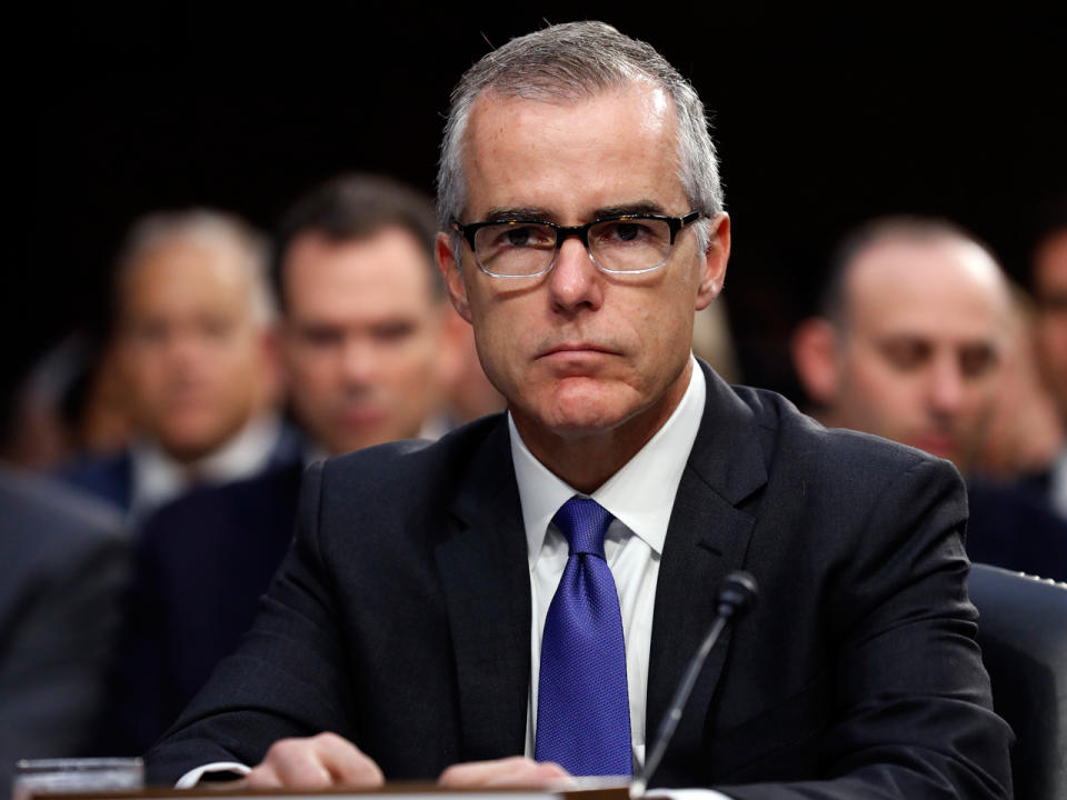 Ex-FBI-Vize Andrew McCabe soll Donald Trump belasten können (Bild-Copyright: Alex Brandon/AP)