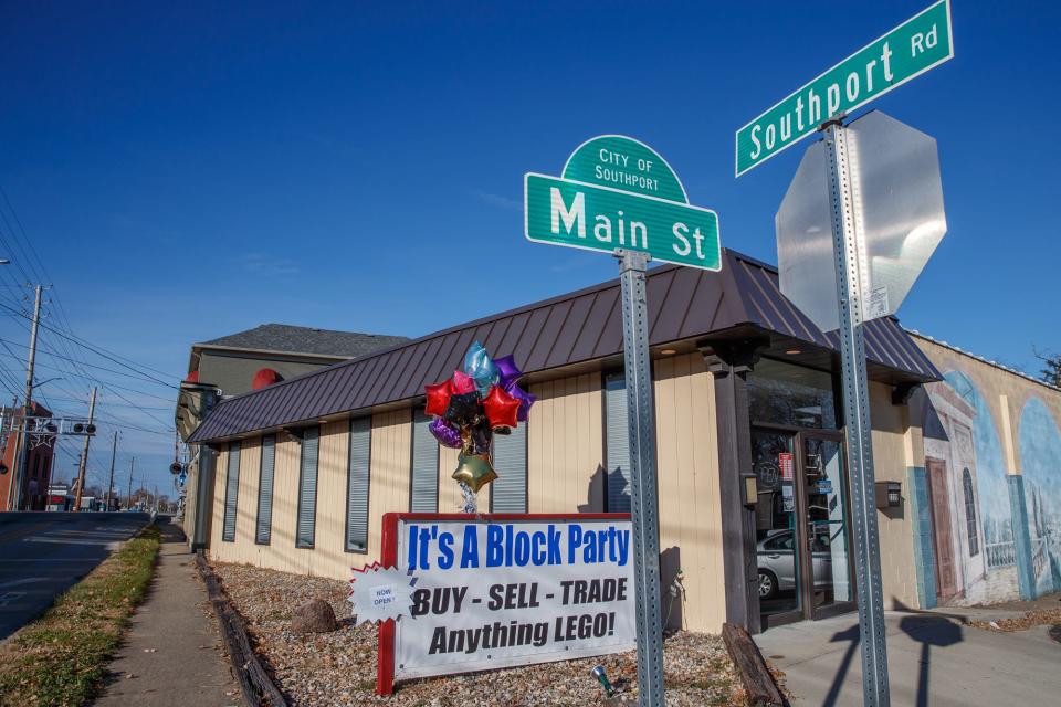 It's A Block Party's new store, located at the corner of Main Street and Southport Road, Monday, Nov. 29, 2021.