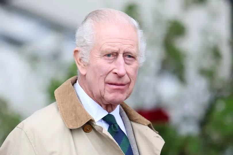 WINDSOR, ENGLAND - MAY 03: King Charles III attends the Endurance event on day 3 of the Royal Windsor Horse Show at Windsor Castle on May 03, 2024 in Windsor, England. (Photo by Chris Jackson/Getty Images)