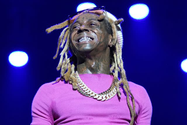 <p> Bennett Raglin/Getty Images for ESSENCE</p> Lil Wayne performing at a festival at Caesars Superdome in July in New Orleans.