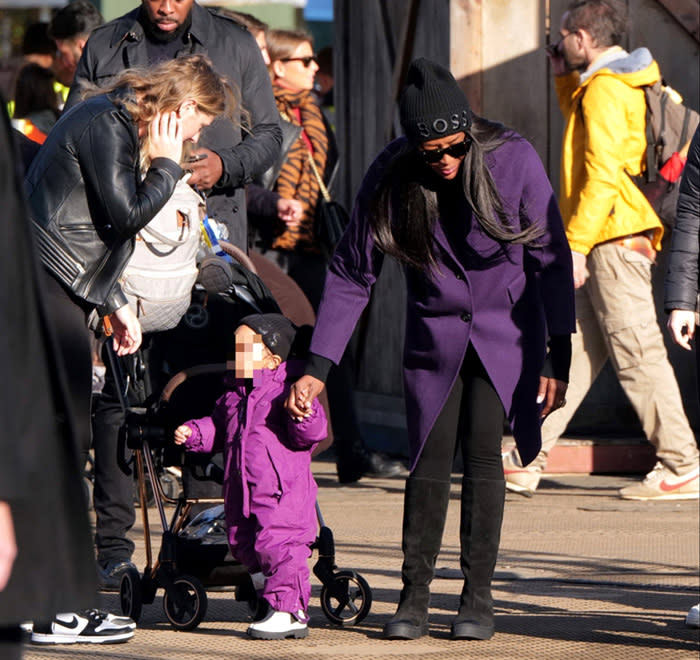 Naomi Campbell en Winter Wonderland