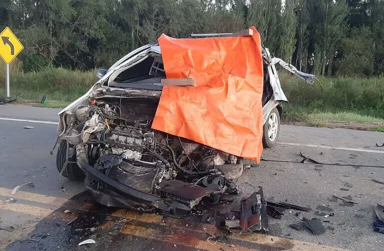 Impactante choque en Córdoba entre un auto y un camión brasileño