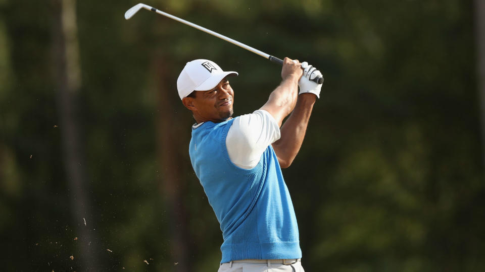 An even-par round left Tiger Woods five shots off the pace after the opening 18 holes of the 147th Open Championship.