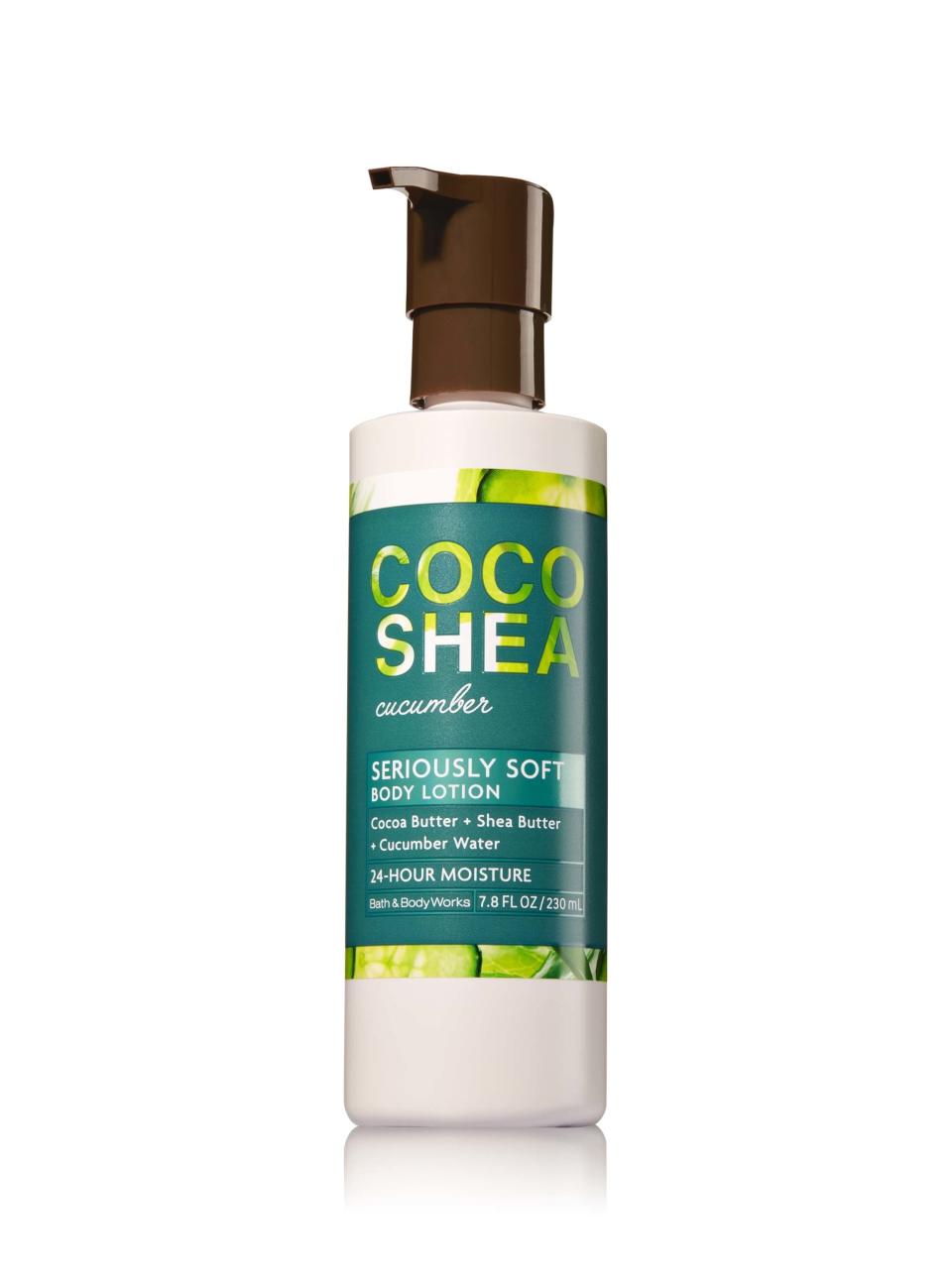 Bath & Body Works's new Coco Shea Cucumber product in its Coco Shea Line will give you Cucumber Melon vibes.