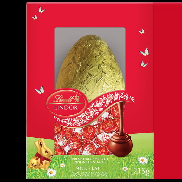 Lindt LINDOR Easter Egg Milk Chocolate Box. Image via Lindt.