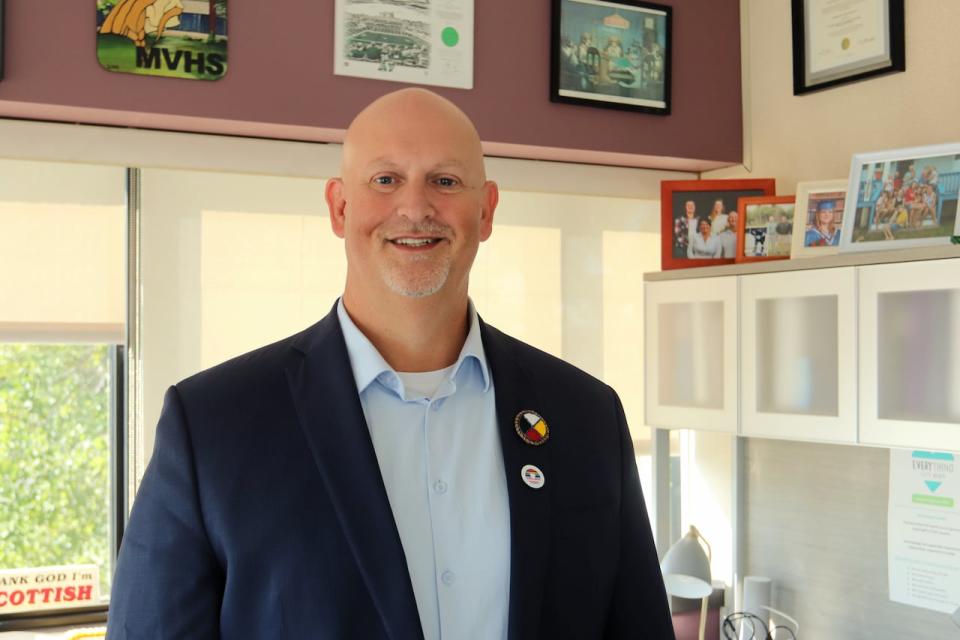 Randolph MacLean, superintendent of the Anglophone East School District, in his office in Moncton on Aug. 28, 2024.