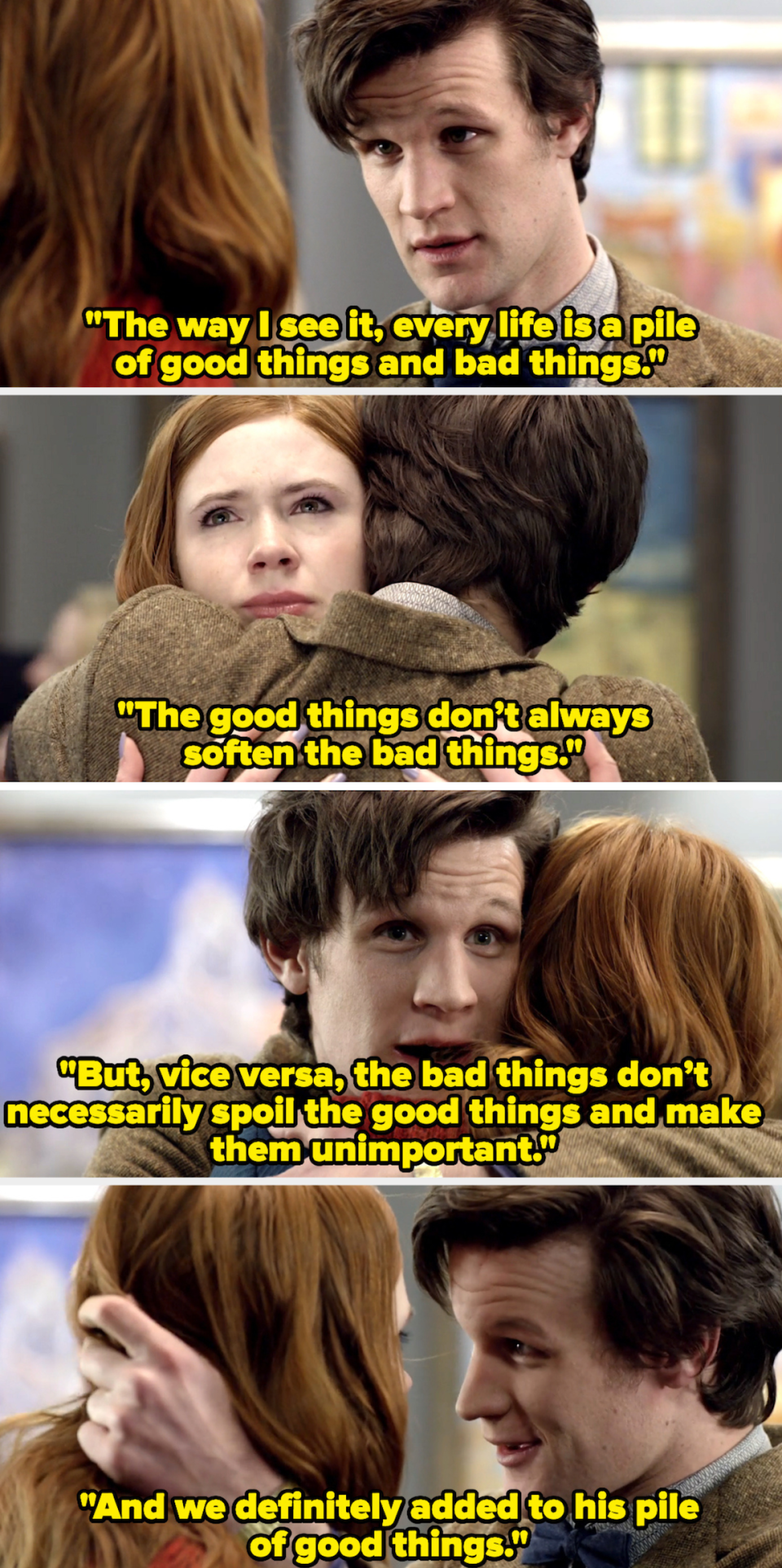 "And we definitely added to his pile of good things."