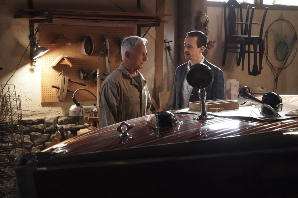 mark harmon as ncis special agent leroy jethro gibbs, sean murray as ncis special agent timothy mcgee, ncis