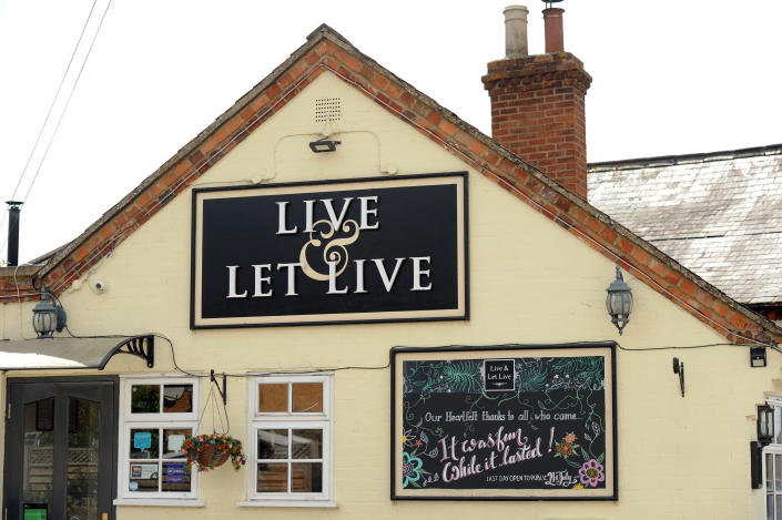 Live and Let Live pub in Harpole. (SWNS)