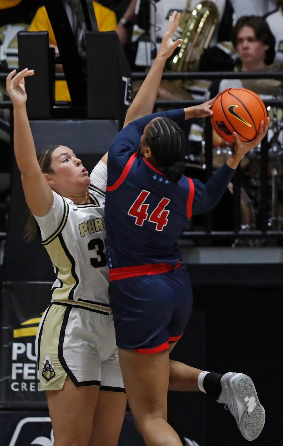 Purdue Boilermakers forward Alaina Harper credited her sister Caitlyn with helping her become a stronger defender and scorer in 2024.