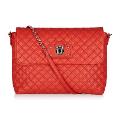 Red quilted bag by Marc Jacobs