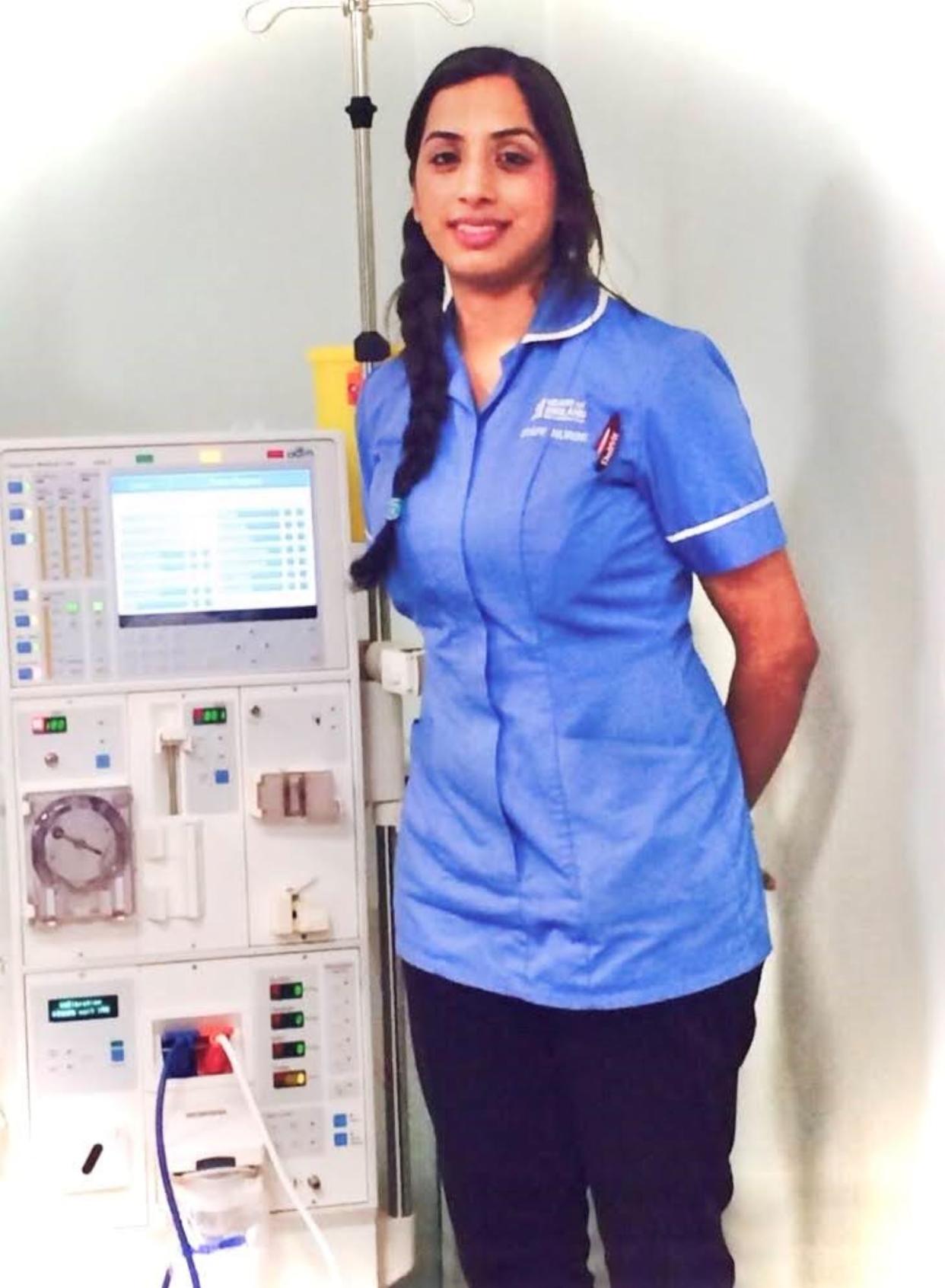 Salma Bi works as a nurse at the Heartlands Hospital in Birmingham 