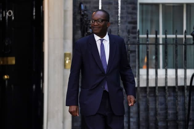 Newly installed chancellor of the exchequer Kwasi Kwarteng leaving Downing Street. (Photo: Kirsty O'Connor via PA Wire/PA Images)