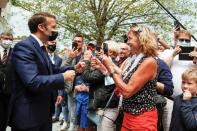 <p>Emmanuel et Brigitte Macron au Touquet dimanche.</p>