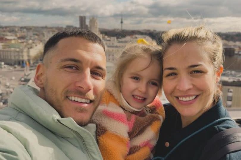 Gemma Atkinson and Gorka Marquez with their daughter Mia