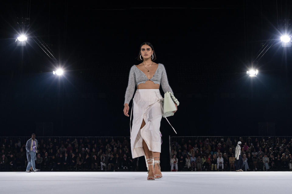 PARIS, FRANCE - JANUARY 18: Jill Kortleve walks the runway during the Jacquemus Menswear Fall/Winter 2020-2021 show as part of Paris Fashion Week on January 18, 2020 in Paris, France. (Photo by Peter White/Getty Images)