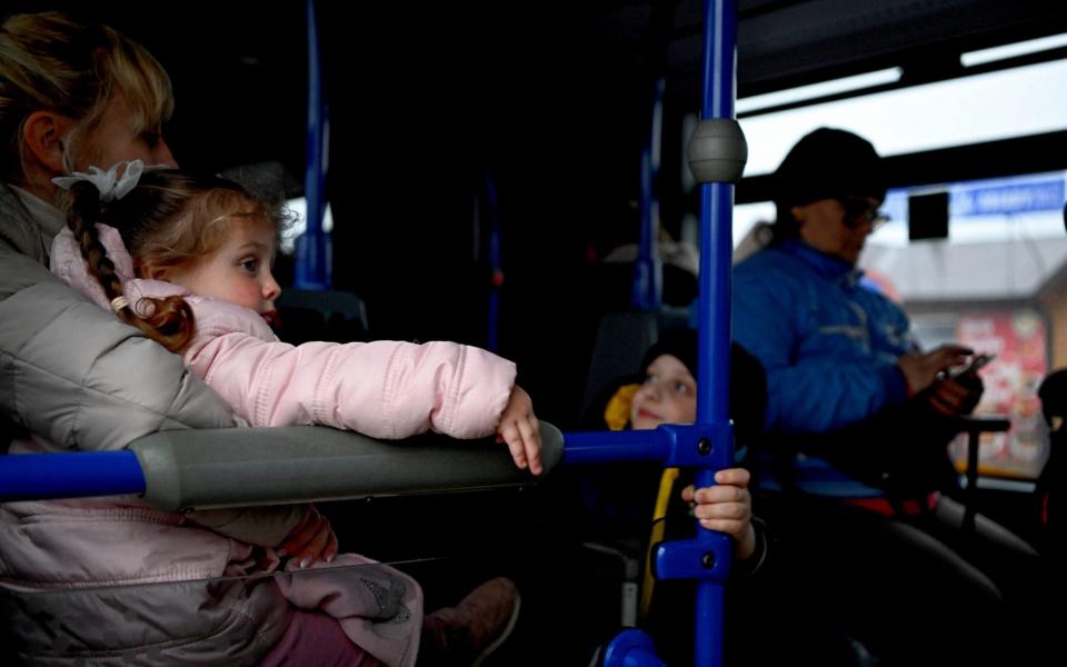 War refugees from Ukraine arrive at the Polish-Ukrainian border crossing in Medyka, Poland, 01 April 2022.  - DAREK DELMANOWICZ/EPA-EFE/Shutterstock