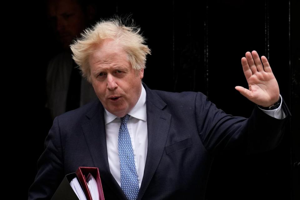 The pledge was made by Boris Johnson in the Conservatives’ 2019 election manifesto (AP)