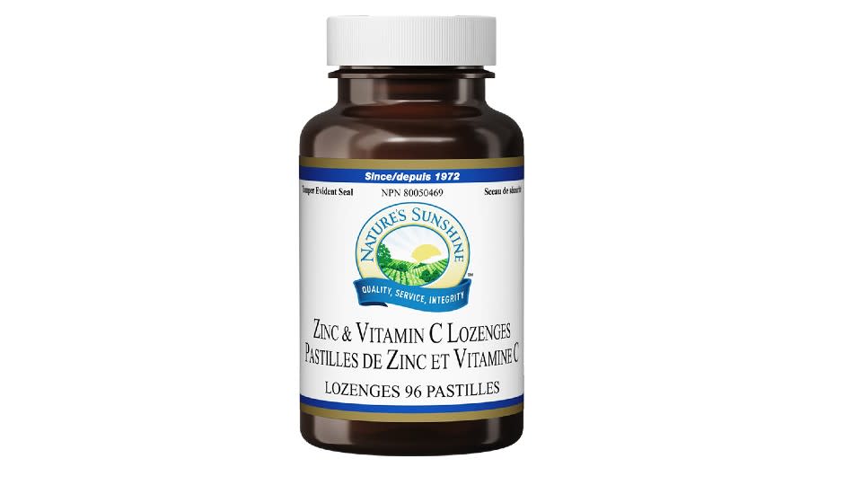 Zinc & Vitamin C Lozenges. (Image via Nature's Sunshine)