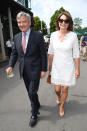 <p>The Duchess of Cambridge’s parents, Carole and Michael Middleton,donned their finest clobber for day three of Wimbledon 2018. Photo: Getty </p>