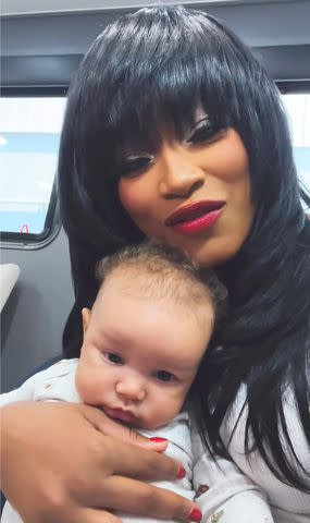 <p>Keke Palmer/Instagram</p> Keke Palmer and her baby Leo