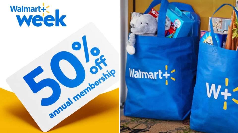 Save on everyday essentials and more with a Walmart+ membership that's 50% off for a limited time.