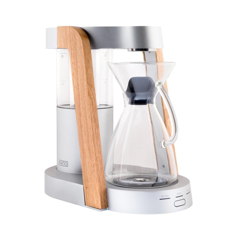 Make mornings glamorous with this minimalist coffee maker that blends perfectly with any kitchen decor.
SHOP NOW: Ratio Eight coffee maker by Ratio Coffee, $515, huckberry.com.