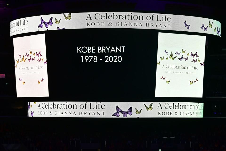 Kobe and Gianna Bryant memorial