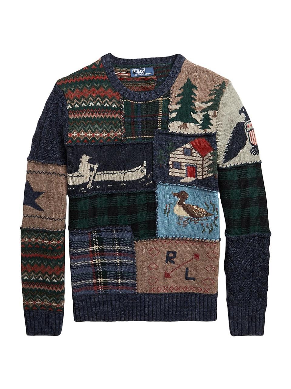 <p><a href="https://go.redirectingat.com?id=74968X1596630&url=https%3A%2F%2Fwww.saksfifthavenue.com%2Fproduct%2Fpolo-ralph-lauren-patchwork-wool-blend-sweater-0400019560670.html&sref=https%3A%2F%2Fwww.menshealth.com%2Fstyle%2Fg42127591%2Fbest-mens-ugly-christmas-sweaters%2F" rel="nofollow noopener" target="_blank" data-ylk="slk:Shop Now;elm:context_link;itc:0;sec:content-canvas" class="link ">Shop Now</a></p><p>Patchwork Wool-Blend Sweater</p><p>saksfifthavenue.com</p><p>$748.50</p>