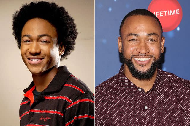 <p>CW Network/Everett/Shutterstock ; Jesse Grant/Getty</p> Percy Daggs III in 'Veronica Mars' in 2006 and in 2019