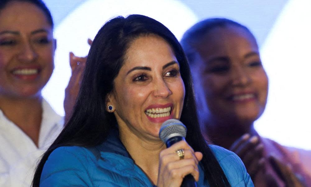 Luisa González, who ex-president Rafael Correa had hoped would succeed him