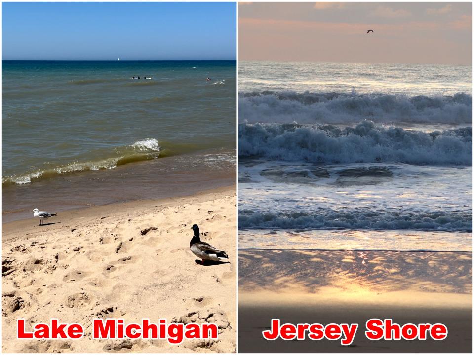 Lake Michigan vs. Jersey Shore comparison