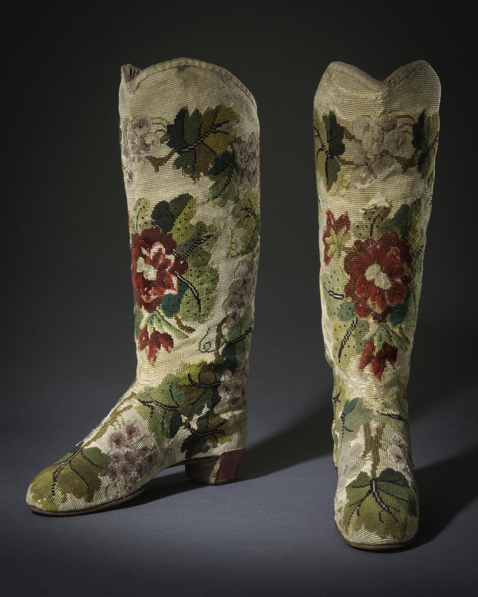 Traveling boots from 1865. - Credit: Courtesy of FIDM