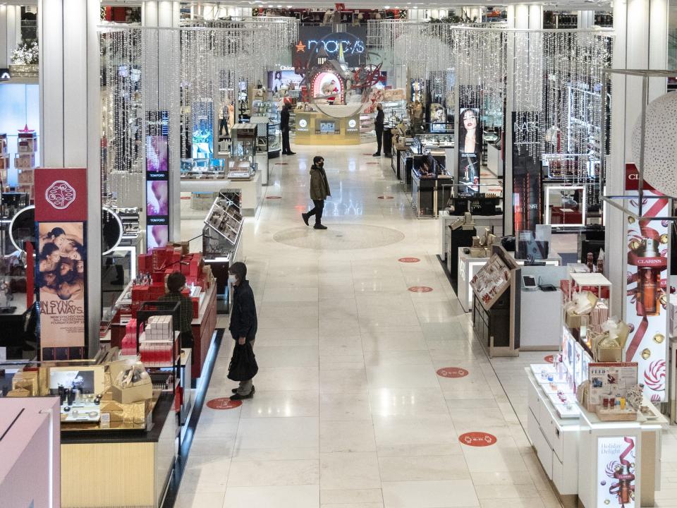 Macy's store during Black Friday in 2020