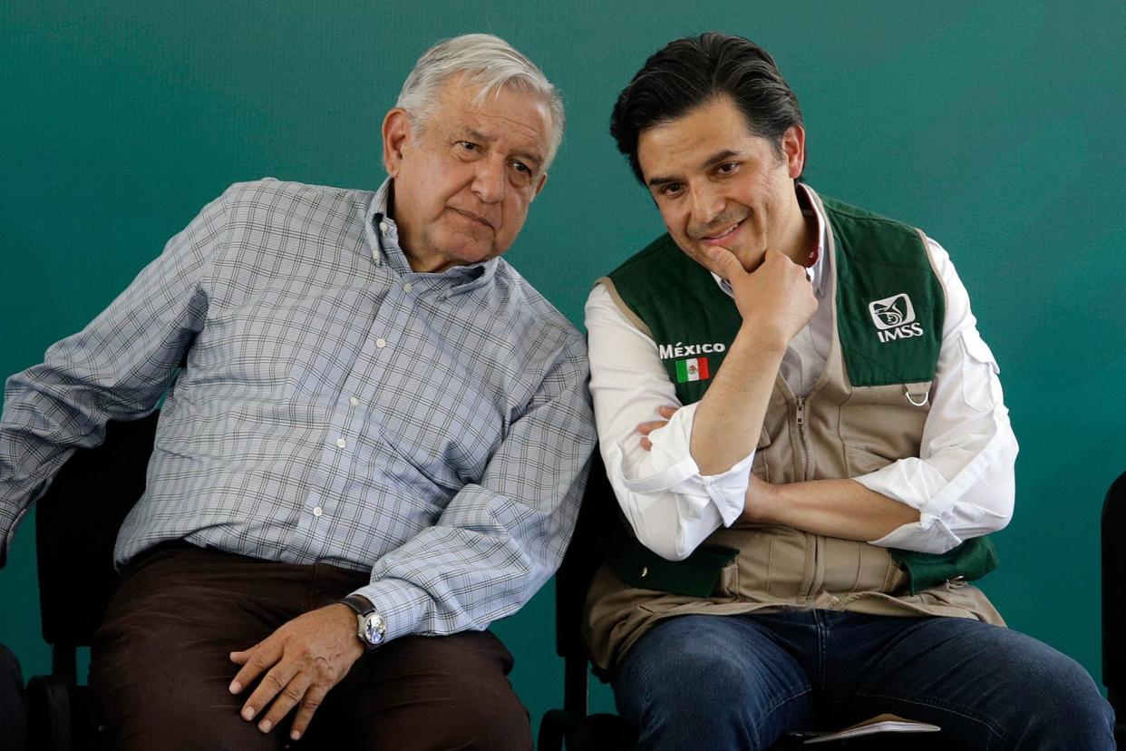 Andrés Manuel López Obrador y Zoé Robledo. FOTO ARCHIVO: MIREYA NOVO /CUARTOSCURO.COM