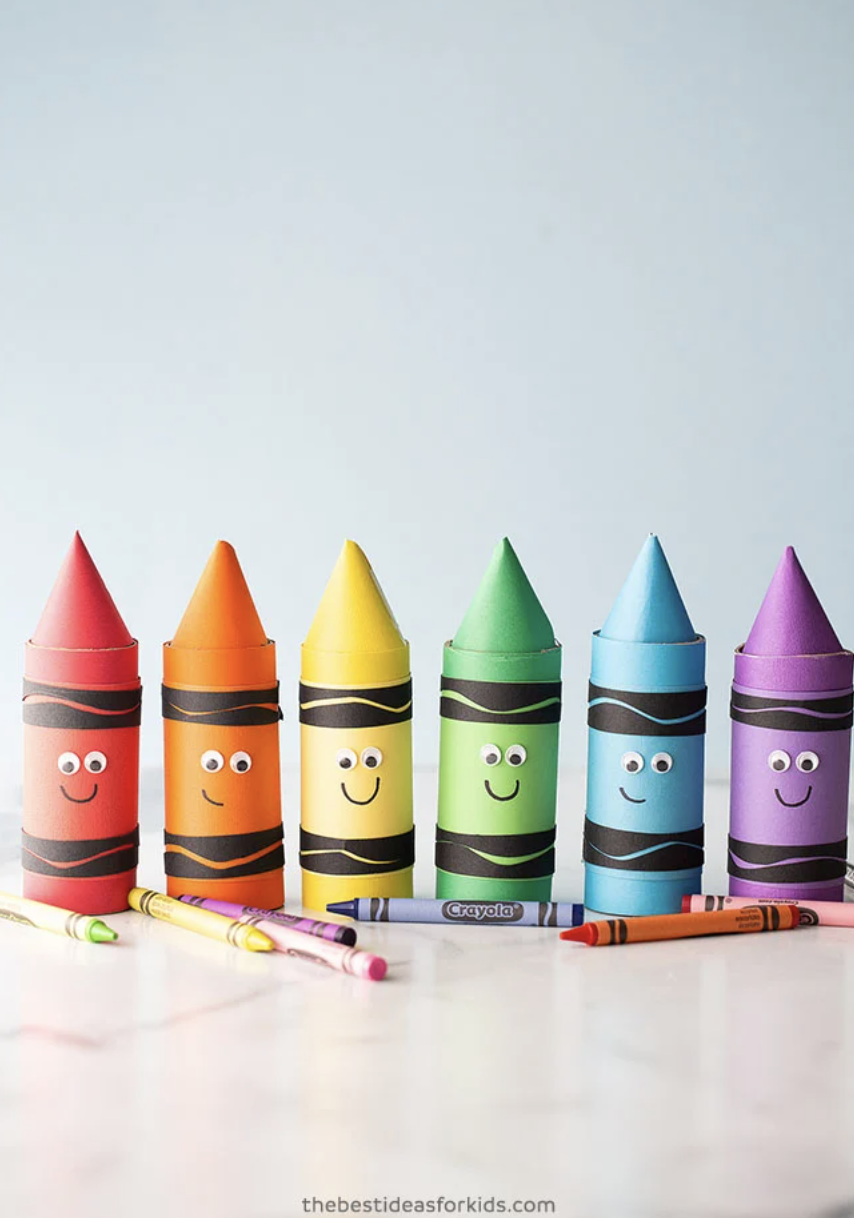 crafts for kids, pen and pencil crayon designed holders with googly eyes and smiley faces