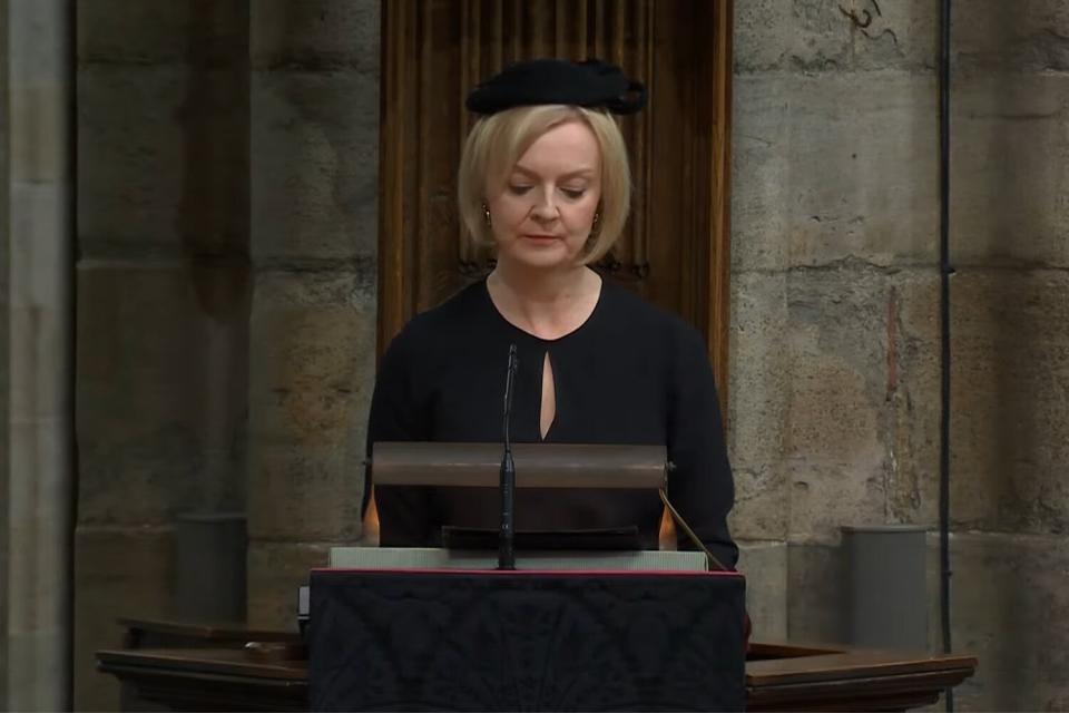 Queen Elizabeth II Funeral- Liz Truss