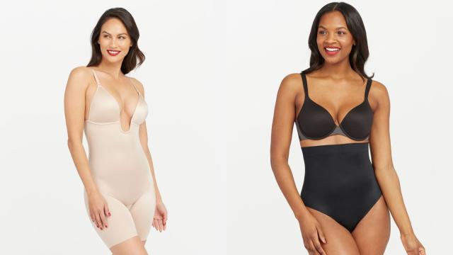 Buy SPANX® Medium Control Suit Your Fancy Low Back Plunge Thong Bodysuit  from the Next UK online shop