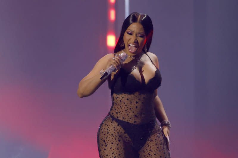 Nicki Minaj performs at the MTV Video Music Awards on Sept. 12. File Photo by John Angelillo/UPI