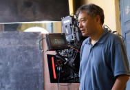 Ang Lee on the set of 20th Century Fox's "Life of Pi" - 2012