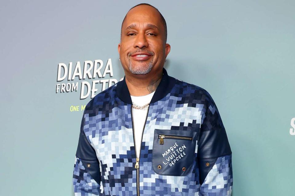 <p>Leon Bennett/Getty </p> Kenya Barris attends the BET+ "Diarra From Detroit" Los Angeles Premiere on March 20