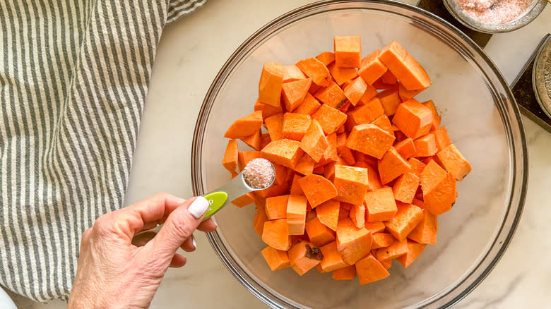 sweet potatoes in bowl